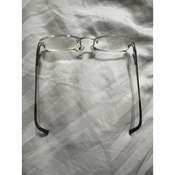 Salvatore Ferragamo 1597 Rimless Eyeglasses Frames Only 55-17 130 Made In Italy - Picture 6 of 10